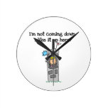 Humorous Princess in Tower Wallclocks