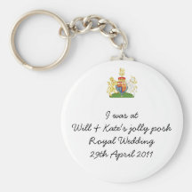 Humorous Royal Wedding Keyring Key Chain
