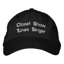 Humorous Show Tunes Embroidered Hat embroidered hats by Rajee1 Humorous Show Tunes Embroidered Hat embroidered hats
