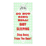 Humorous Sleeping Baby Door Hangers Doorhanger rack cards