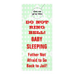 Humorous Sleeping Baby Door Hangers Doorhanger rack cards
