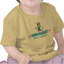 Humorous Snow Ski Jumping Tee Shirts