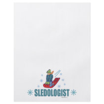 Humorous Snow Sledding Flyer Design