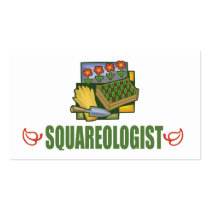 Humorous Square Foot Gardening Business Card