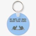 Humorous Squirrel keychains