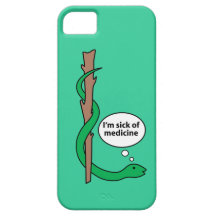 Humorous Staff of Asclepius iPhone 5 Case