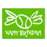 Humorous tennis card for Birthdays