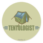 Humorous Tent Camping Stickers