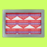 Humorous Text Design belt buckles