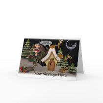 Humorous Toon Santa Card