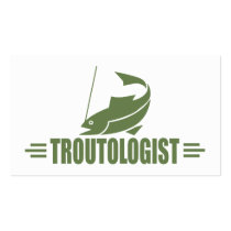 Humorous Trout Fishing Business Cards