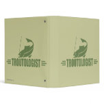Humorous Trout Fishing Vinyl Binders