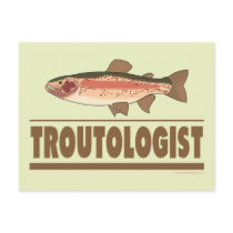 Humorous Trout Post Card