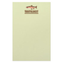 Humorous Trout Stationery Design