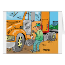 HUMOROUS TRUCKER CARTOON GIFTS cards