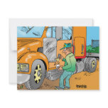 HUMOROUS TRUCKER CARTOON GIFTS INVITE
