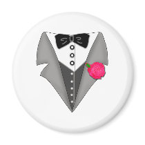 Humorous Tuxedo T shirt magnets by GraduationFun Humorous Tuxedo T shirt magnets