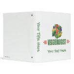 Humorous Vegetarian 3 Ring Binder