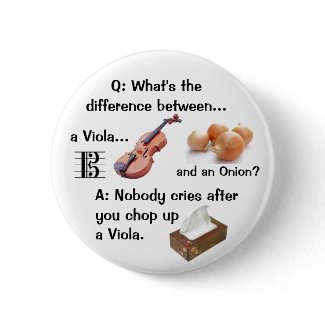 Humorous Viola Joke Button button