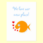 Humorous We Moved Postcards Template postcards