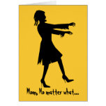 Humorous Woman Zombie Mother's Day Greeting Card