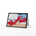 Humour Birthday Card with two crabs by moonlake Humour Birthday Card with two crabs