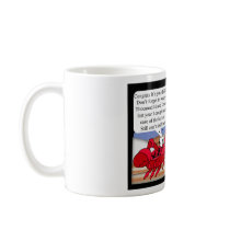 Humour Birthday Card with two crabs mugs