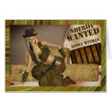 Humour Card with cowgirl
