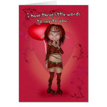Humour Valentine's Day Card - Lusfully Yours