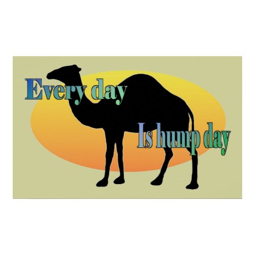 Hump Day Poster print