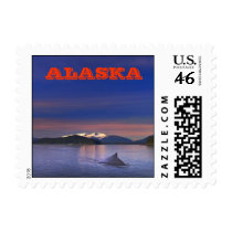 Humpback Along Inside Passage Postage Stamp
