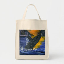 Humpback whale at Sunset 2 Canvas Bag