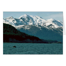 Humpback Whale Breaching in Southeast Alaska Greeting Card