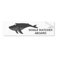Humpback Whale Cartoon bumpersticker