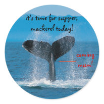 Humpback Whale supper is mackerel. stickers