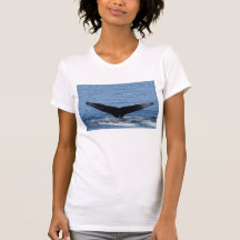 humpback whale tail flukes tee shirt