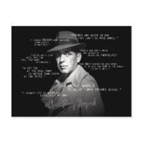 Humphrey Bogart Quote Post Card postcards by humphreybogart Humphrey Bogart Quote Post Card postcards