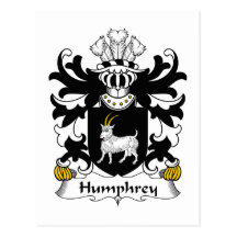 Humphrey Family Crest Postcard