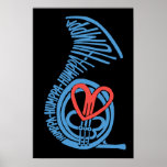 Humppa Love Blue2 Poster or Print