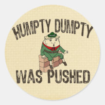 Humpty Dumpty Round Sticker