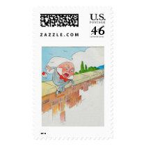 Humpty Dumpty sat on a wall Postage
