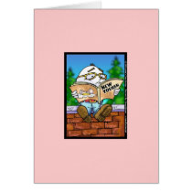 Humpty's Last Read Cartoon Funny Notecards cards