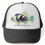 Humus are humurous Fish Cartoon Hat