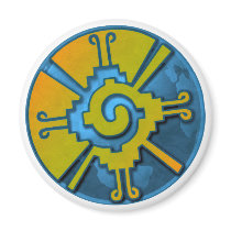 Hunab Ku Earth Fridge Magnets