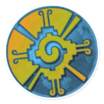Hunab Ku Earth Round Stickers