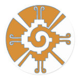 HUNAB KU ROUND STICKERS
