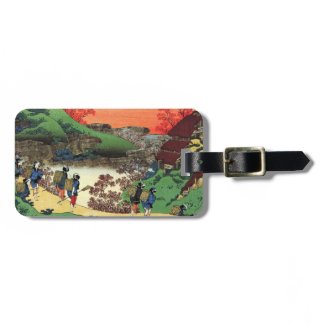 Hundred Poems Explained by the Nurse Hokusai Luggage Tag