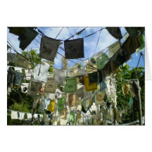 HUNDREDS OF PRAYER FLAGS NOTECARD