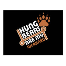 Hung bears are my weakness rev post card