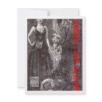 Hung Halloween Card invitations by babydollboutique Hung Halloween Card invitations